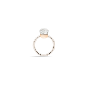 Bague Nudo Solitaire - Or Rose 18kt, Or Blanc 18kt, Diamant