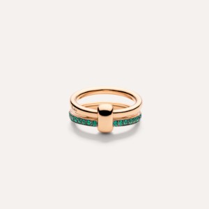 Pomellato Together Ring - Roségold 18kt, Smaragd