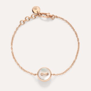 Pom Pom Dot Bracelet - Rose Gold 18kt, Mother-of-pearl, Diamond, Malachite