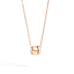 Collana Con Pendente Iconica - Oro Rosa 18kt, Diamante