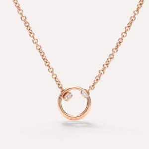 Collana Con Pendente Pomellato Together - Oro Rosa 18kt, Diamante