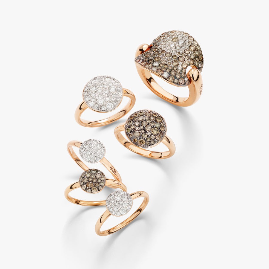 Pomellato 18K WG ミニマルピアス 片耳 ポメラート Pomellato ダイヤモンド フープピアス ホワイトゴールド