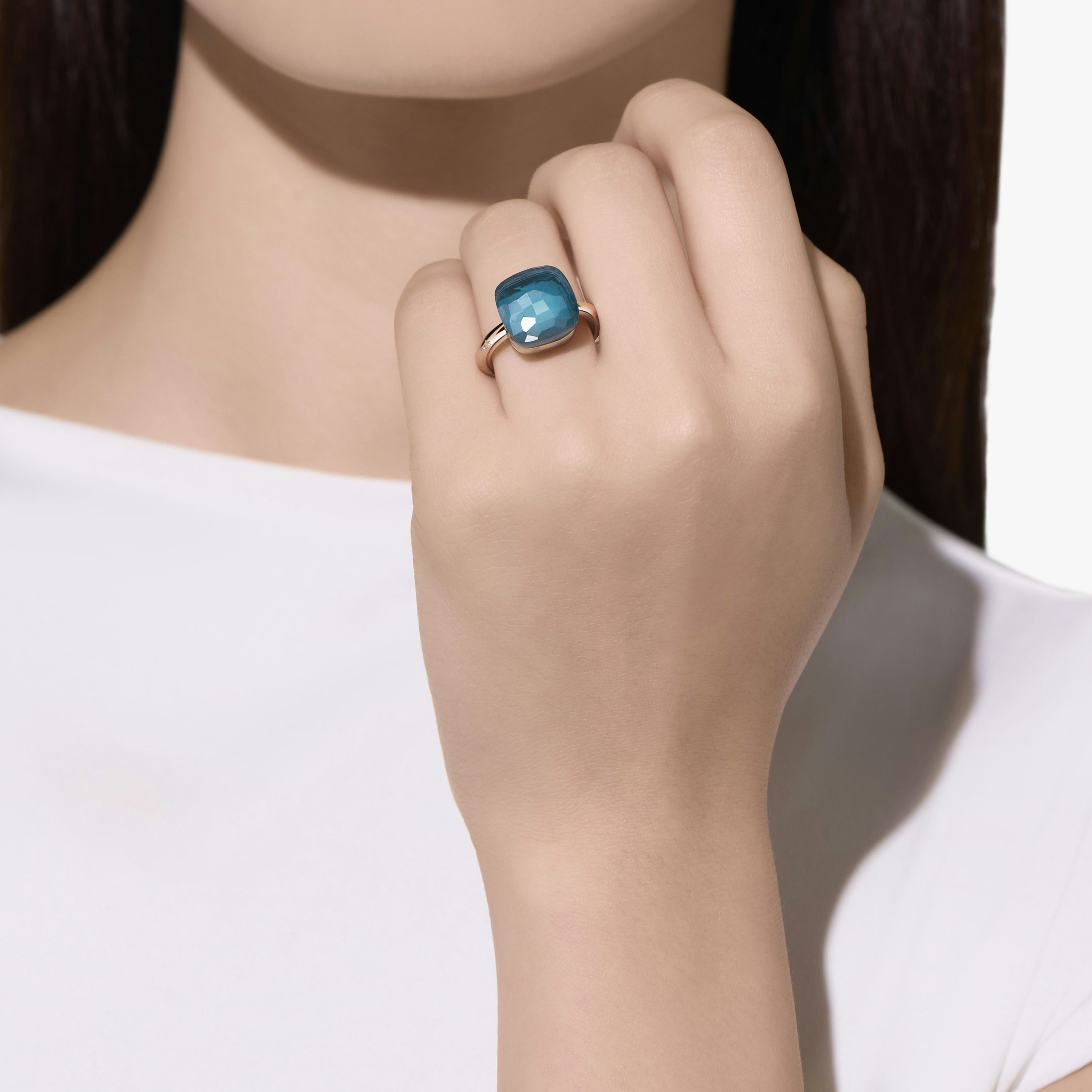 最終のお値下げポメラート　ブルー　ヌードリング　サイズ7号 リング ヌード