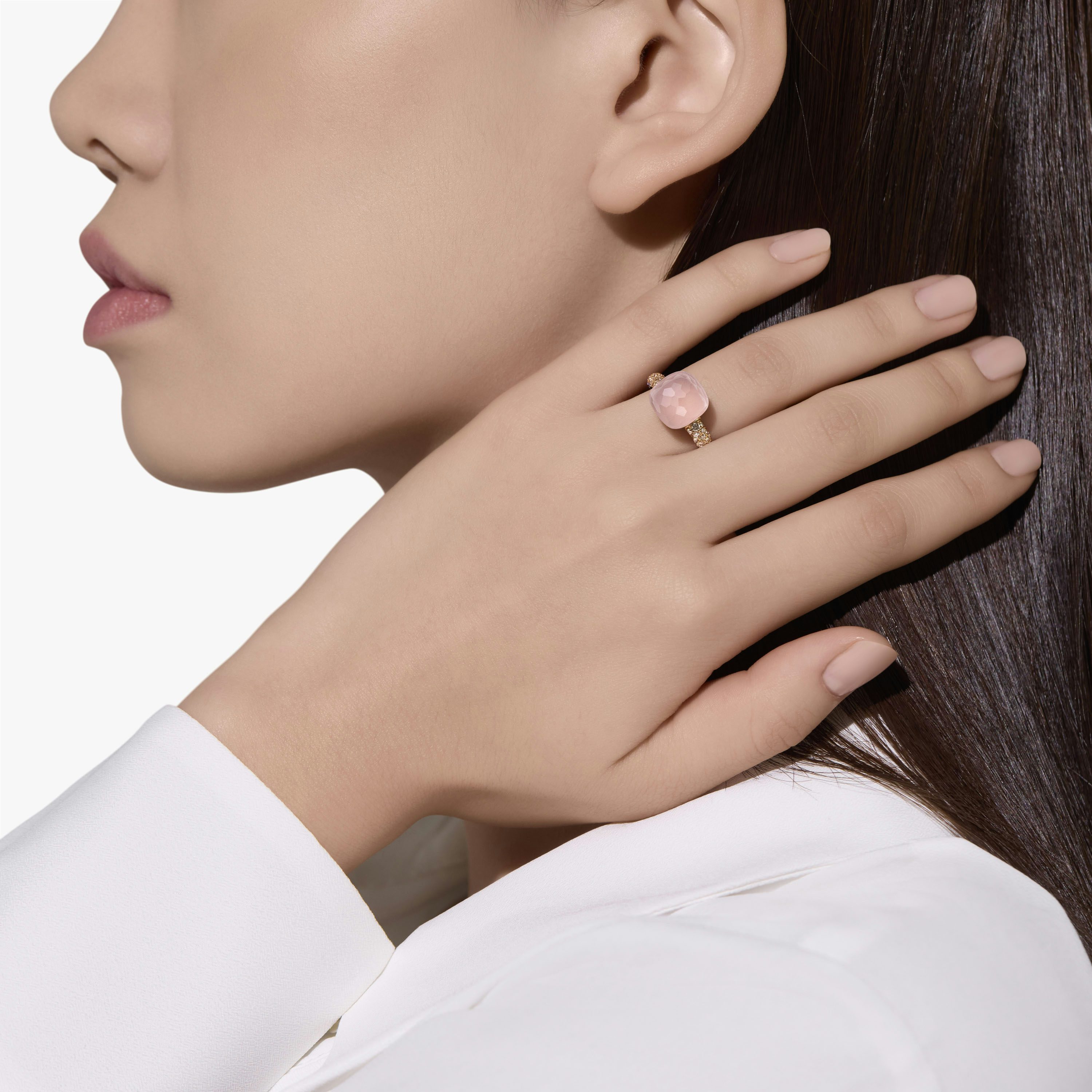 로즈 쿼츠 누도 클래식 반지 1
