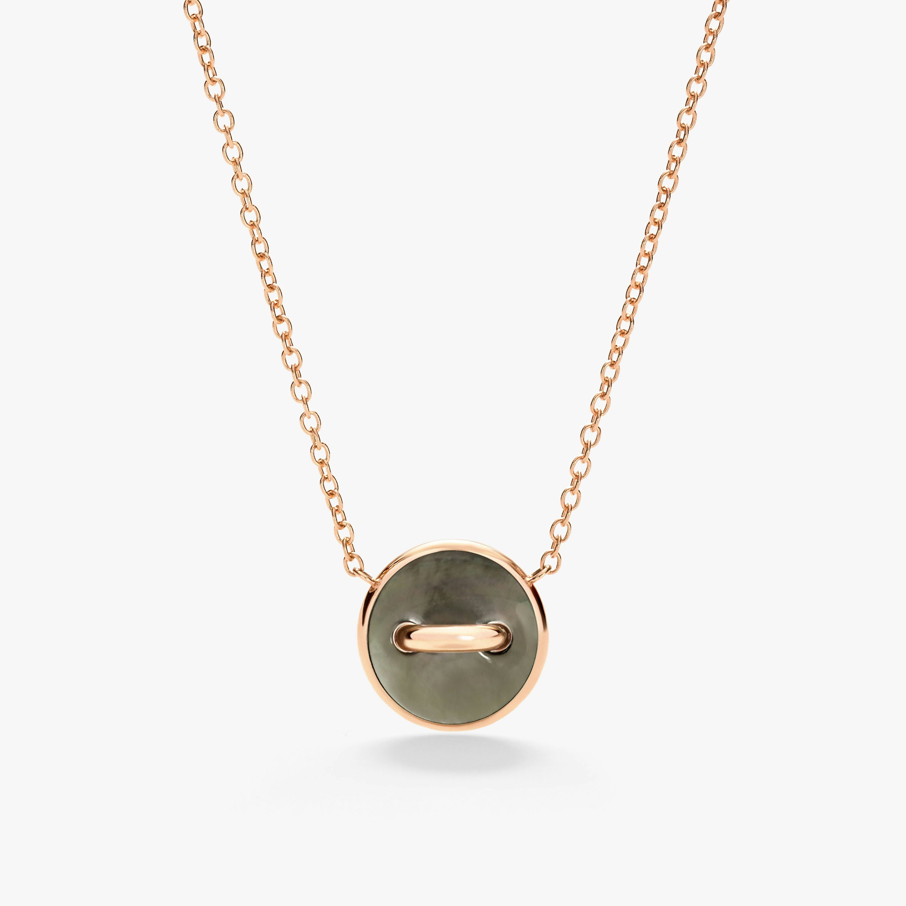 Pom Pom Dot Necklace with pendant 1