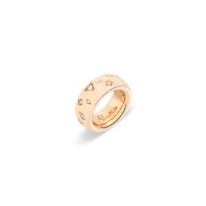 Anello Iconica - Oro Rosa 18kt, Diamante