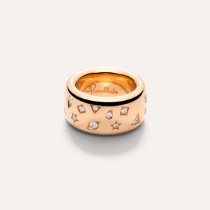 Iconica Large Ring - Rose Gold 18kt, Diamond