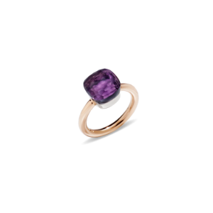 Ring Nudo Classic - Rose Gold 18kt, White Gold 18kt, Amethyst