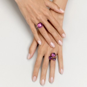 Ring Nudo Classic - Rose Gold 18kt, White Gold 18kt, Amethyst