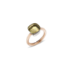 Klassischer Ring Nudo - Roségold 18kt, Weißgold 18kt, Zitronenquarz