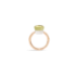 Klassischer Ring Nudo - Roségold 18kt, Weißgold 18kt, Zitronenquarz