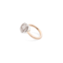 Bague Nudo Classic - Or Rose 18kt, Or Blanc 18kt, Topaze Blanche