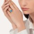 Ring Nudo Gelé - Rose Gold 18kt, White Gold 18kt, Blue Topaz, Mother-of-pearl, Turquoise