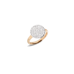 Anello Sabbia - Oro Rosa 18kt, Diamante