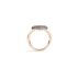 반지 사비아 - 로즈골드 18kt, 브라운 다이아몬드
