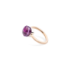 Kleiner Ring Nudo - Roségold 18kt, Weißgold 18kt, Amethyst