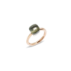Ring Nudo Petit - Rose Gold 18kt, White Gold 18kt, Prasiolite