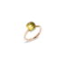 Ring Nudo Petit - Rose Gold 18kt, White Gold 18kt, Lemon Quartz