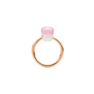 Nudo Petit Ring - Rose Gold 18kt, White Gold 18kt, Rose Quartz