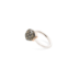 Ring Nudo Solitaire - Weißgold 18kt, Roségold 18kt, Brauner Diamant