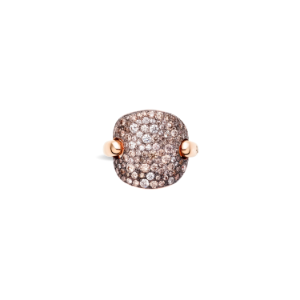 Anello Sabbia - Oro Rosa 18kt, Diamante, Diamante Brown