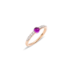 반지 마마넌마마 - 로즈골드 18kt, 자수정, 다이아몬드