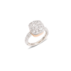 Anillo Nudo Maxi Solitaire - Oro Blanco 18kt, Oro Rosa 18kt, Diamante