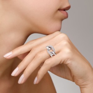 Ring Catene - White Gold 18kt, Diamond