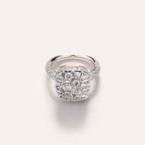 Ring Nudo Solitaire Assoluto - White Gold 18kt, Rose Gold 18kt, Diamond