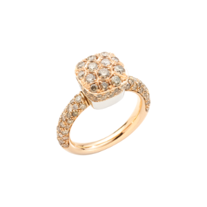 Nudo Classic Ring - White Gold 18kt, Rose Gold 18kt, Brown Diamond
