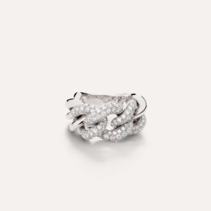 Catene Ring - White Gold 18kt, Diamond