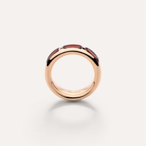 Iconica Ring - Garnet, Rose Gold 18kt