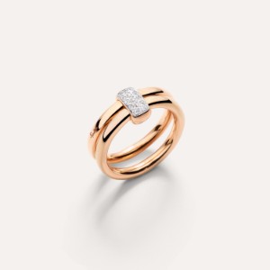 Pomellato Together Ring - Roségold 18kt, Diamant
