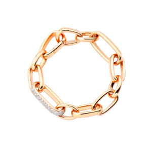 Iconica Medium Bracelet - Rose Gold 18kt, Diamond