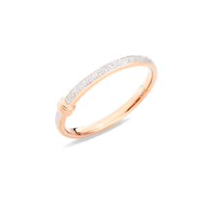 Bracelet Jonc Iconica - Or Rose 18kt, Diamant