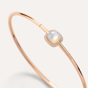 Bracelet Isola - Mother-of-pearl, Rose Gold 18kt, Diamond