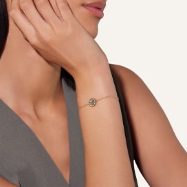Pom Pom Dot Armband - Roségold 18kt, Perlmutt, Diamant