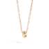 Iconica Colour Necklace With Pendant - Rose Gold 18kt, Orange Sapphire, Blue Sapphire, Pink Sapphire, Tsavorite, Spinel, Tanzanita
