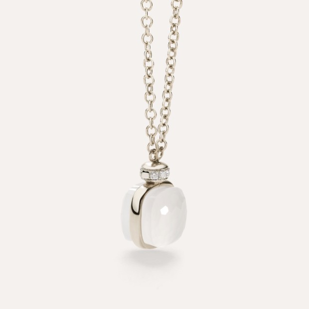 Necklace With Pendant Nudo Milky