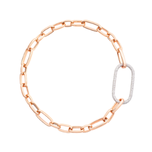 Halskette Iconica - Roségold 18kt, Diamant