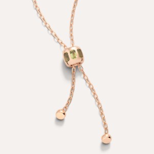 Iconica Necklace - Rose Gold 18kt, Peridot