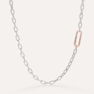 Iconica Necklace - White Gold 18kt, Rose Gold 18kt