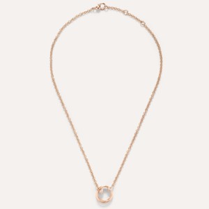 Pomellato Together Necklace With Pendant - Rose Gold 18kt, Diamond