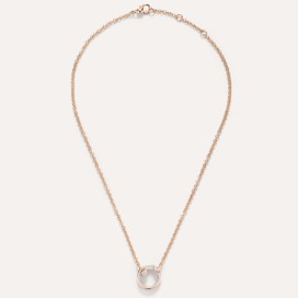 Halskette Mit Anhänger Pomellato „together“ - Roségold 18kt, Diamant
