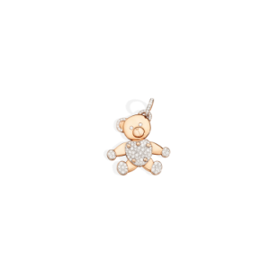 Pendant Without Chain Orsetto - Rose Gold 18kt, Diamond