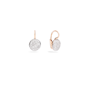 Pendientes Sabbia - Oro Rosa 18kt, Diamante