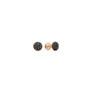 Earrings Sabbia - Rose Gold 18kt, Treated Black Diamond