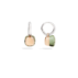 Ohrringe Nudo - Roségold 18kt, Weißgold 18kt, Prasiolith