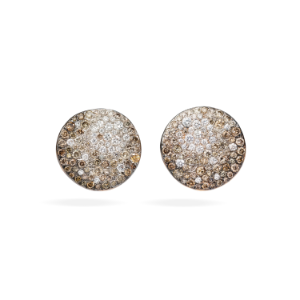 Boucles D'oreilles Sabbia - Or Rose 18kt, Diamant, Diamant Brun