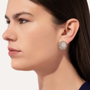 Earrings Sabbia - Rose Gold 18kt, Diamond, Brown Diamond